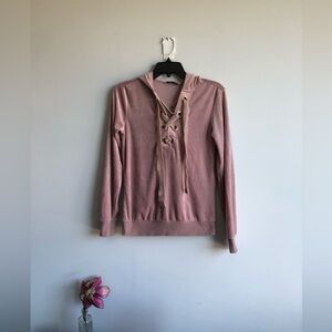 Hunkemöller Velvet Rose Top with Hoodie